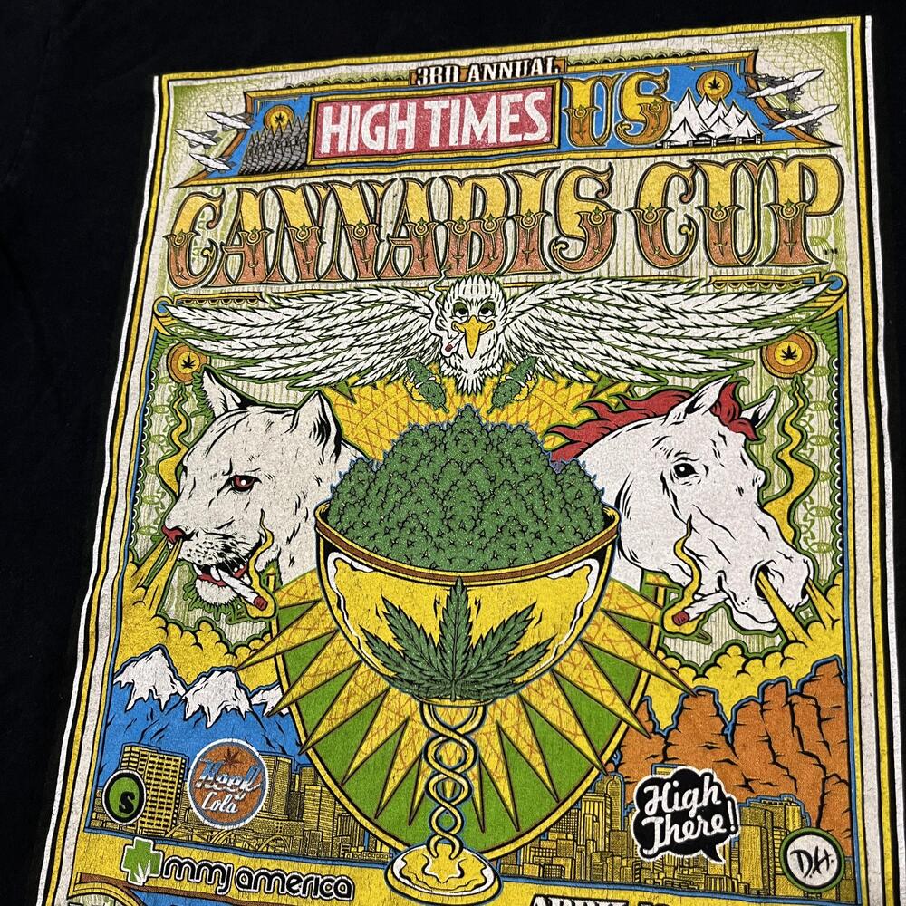 High Times Cannabis Cup Shirt Men RAW Snoop Dogg 2015 Denver Concert Tee - Picture 5 of 12